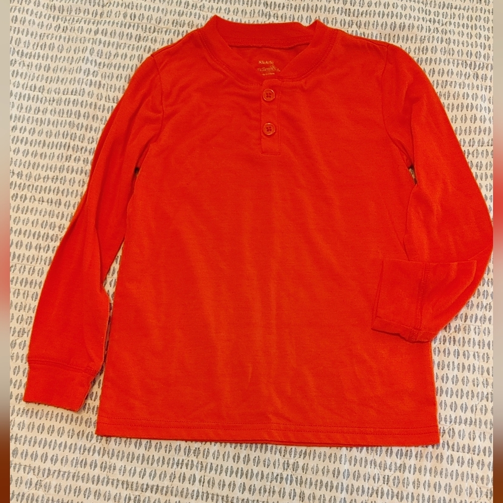 Kids Candlesticks Long Sleeve Red Shirt